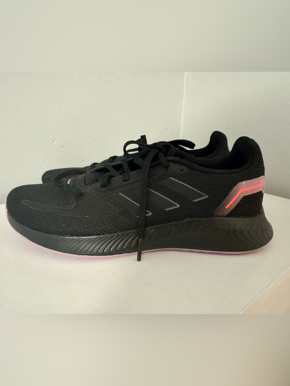 NWT Adidas Runfalcon 2.0 W Black Pink Running Shoes GX8250 Sz 7